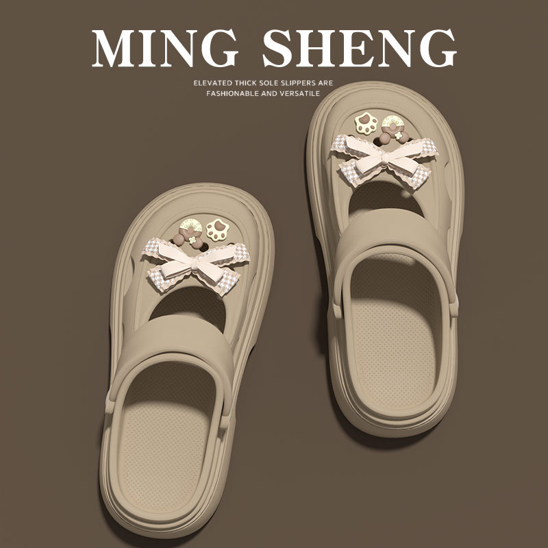 Γυναικεία Mary Jane σανδάλια με διάτρητο σχέδιο, παχιά σόλα 2–3 cm, PVC επάνω μέρος, καλοκαιρινό καθημερινό στυλ