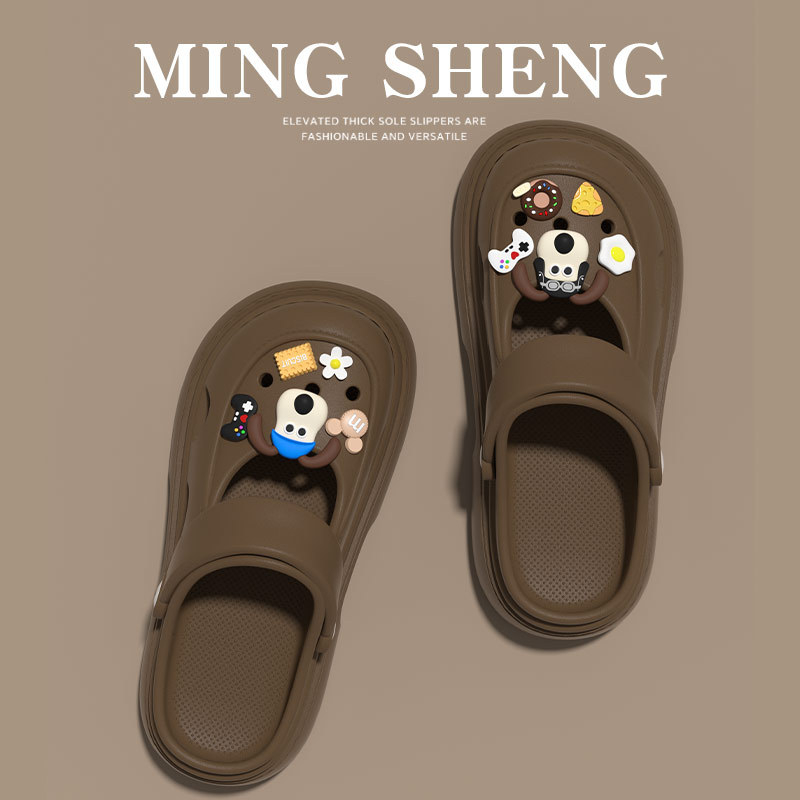 Γυναικεία Mary Jane σανδάλια με διάτρητο σχέδιο, παχιά σόλα 2–3 cm, PVC επάνω μέρος, καλοκαιρινό καθημερινό στυλ