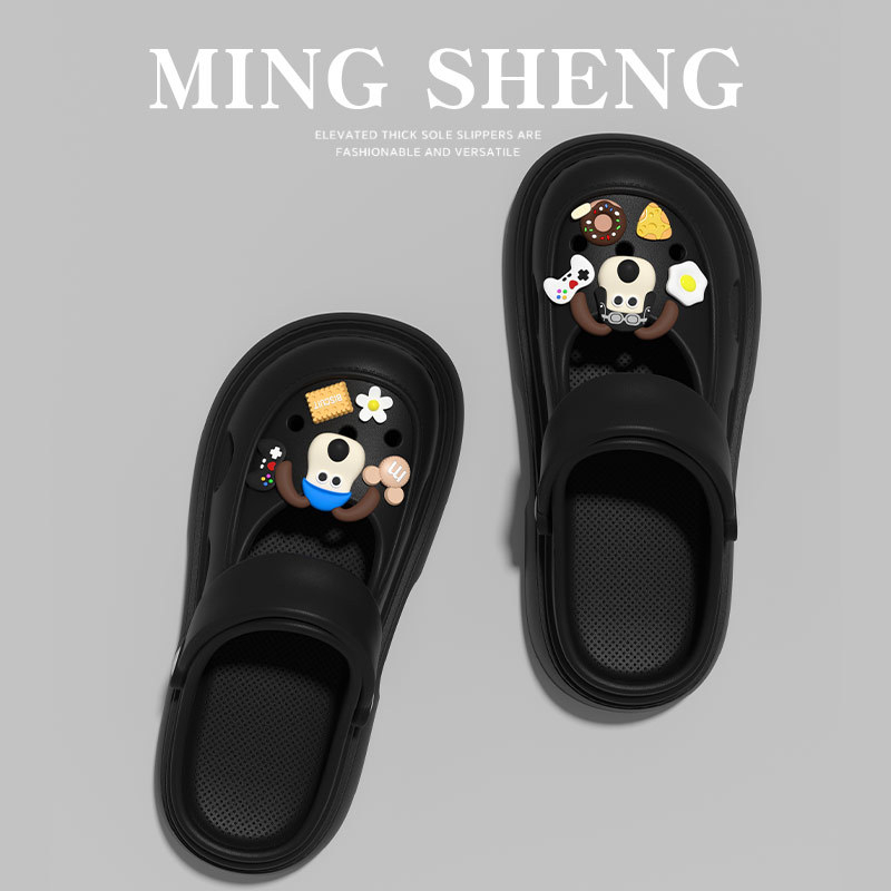 Γυναικεία Mary Jane σανδάλια με διάτρητο σχέδιο, παχιά σόλα 2–3 cm, PVC επάνω μέρος, καλοκαιρινό καθημερινό στυλ