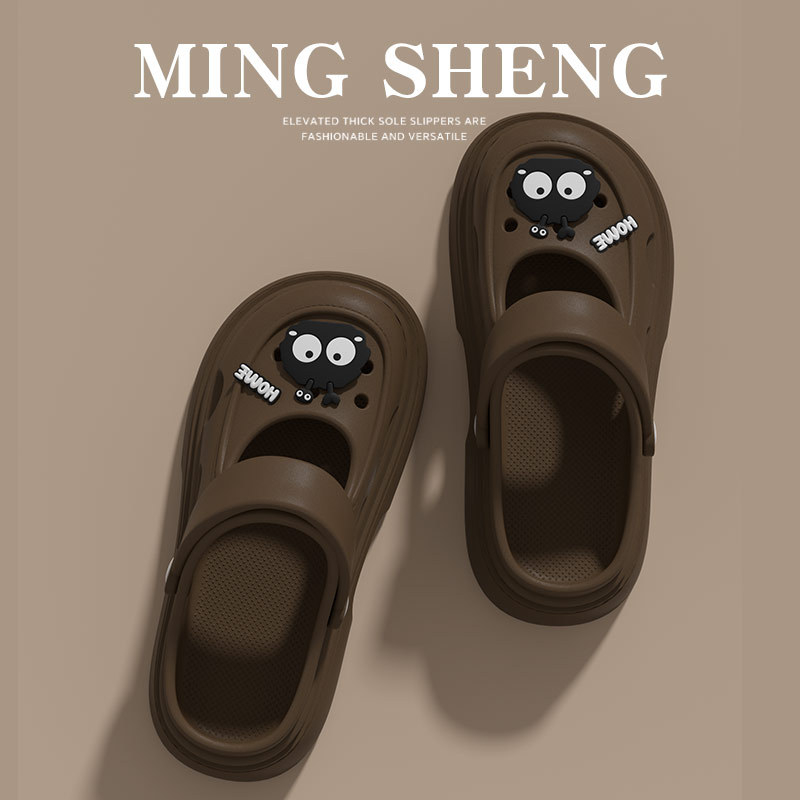 Γυναικεία Mary Jane σανδάλια με διάτρητο σχέδιο, παχιά σόλα 2–3 cm, PVC επάνω μέρος, καλοκαιρινό καθημερινό στυλ