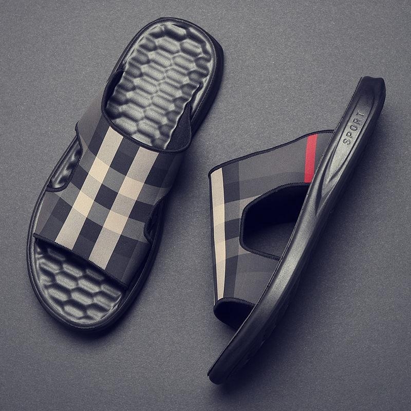 Muške platnene sandale za plažu, korejskog stila, slip-on, s PU uloškom i PU potplatom, za uzrast 18–40.