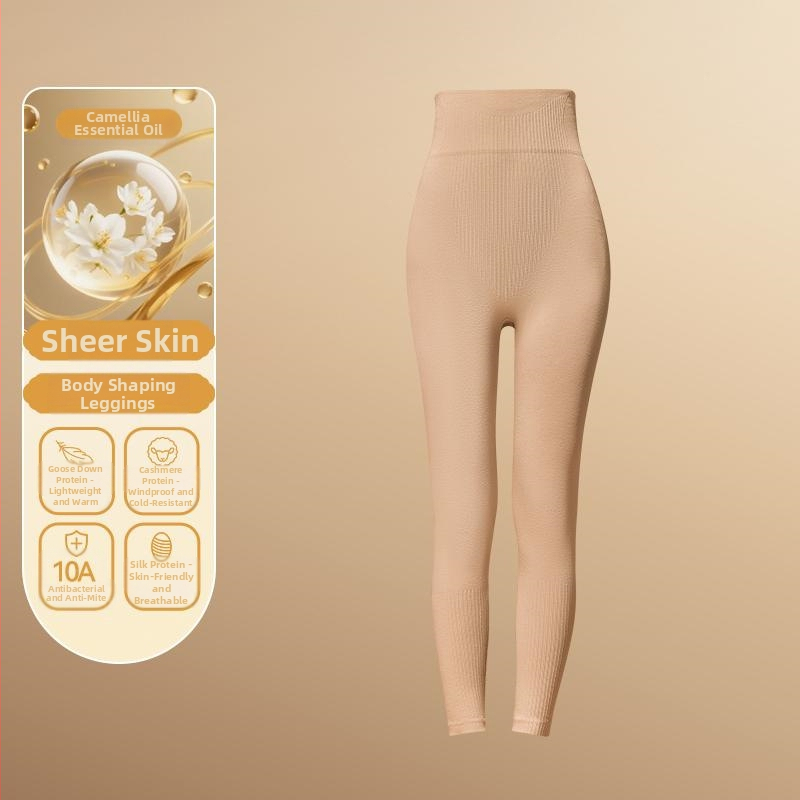 Set termic de bază pentru modelarea corpului: bumbac extensibil, două straturi, mâneci lungi, guler rotund, pantaloni