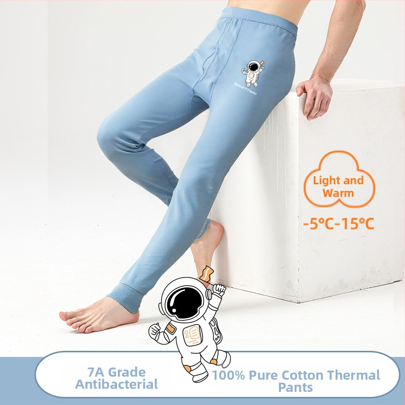 Pantaloni termici din bumbac pentru adolescenți, 100% bumbac, mențin căldura, 13-18 ani