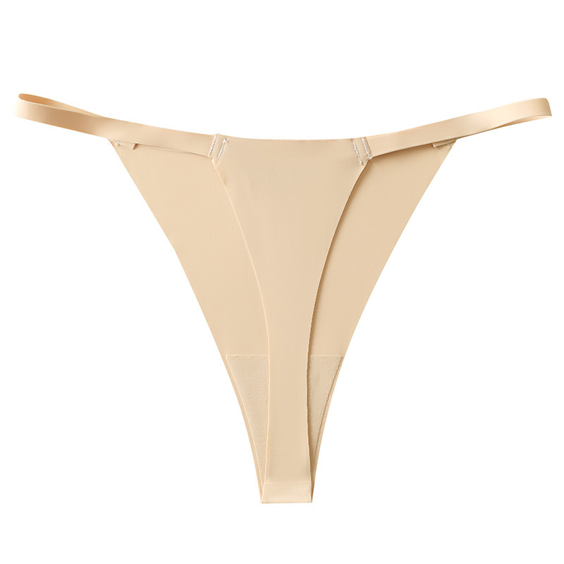 Női ice silk alsónemű, fő anyag nylon 80–90%, ágyéki bélés 100% pamut, alacsony derekú, légáteresztő, gyorsan száradó, láthatatlan