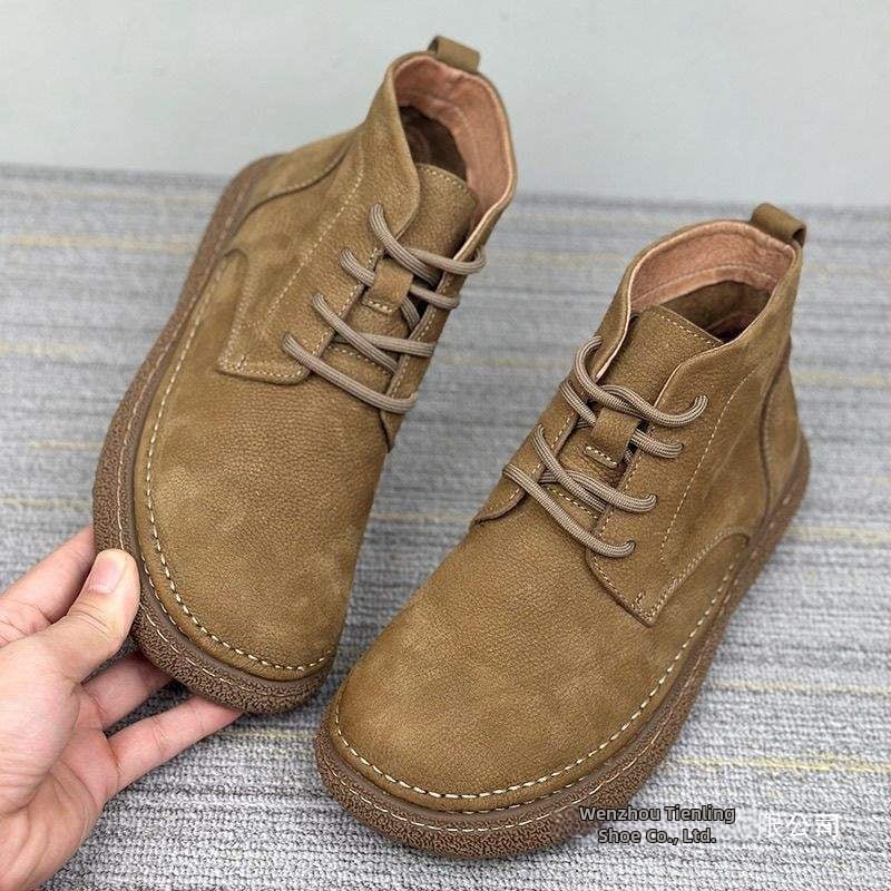 Μποτίνια Μάρτιν; Διαπνοή, Ελαφριά, Αντιολισθητικά; (Άνω: σουέντ; Σόλα: καουτσούκ; Ύψος shaft: Χαμηλό; Κλείσιμο: πόμολο)