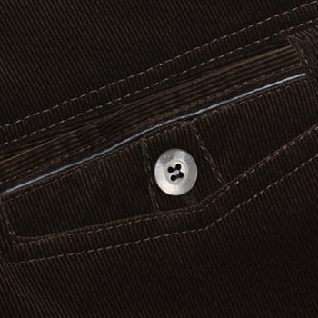 Corduroy hlače za muškarce srednje dobi, jesen-zima, visok struk s remenom, zip, ravni kroj