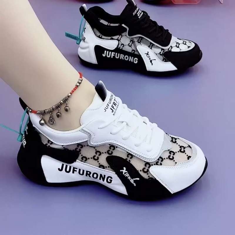 Ženske ljetne tenisice u stilu dad shoes, prozračne, lagane, protuklizne, srednje visoke, gumeni potplat
