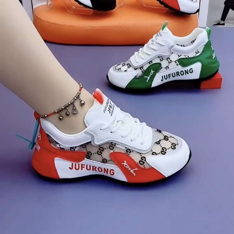 Ženske ljetne tenisice u stilu dad shoes, prozračne, lagane, protuklizne, srednje visoke, gumeni potplat