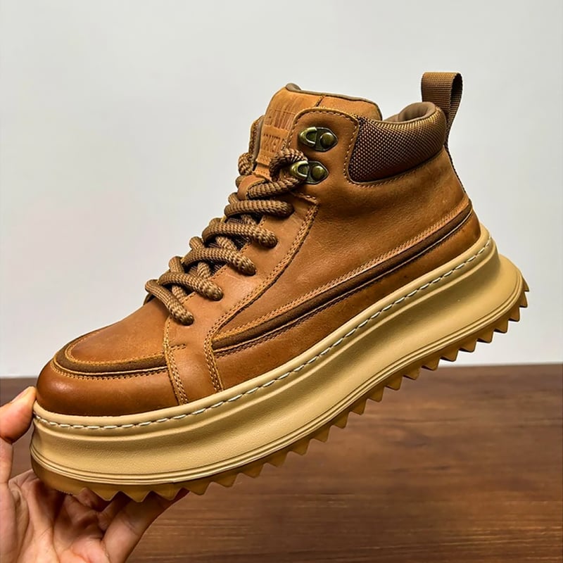 Ανδρικά μποτάκια Martin με επάνω μέρος από υπερ ίνες, σόλα από PVC, χωρίς επένδυση, στρογγυλή μύτη, 3–5 cm φαρδύς τακούνι, έγχυση-μορφο σόλα