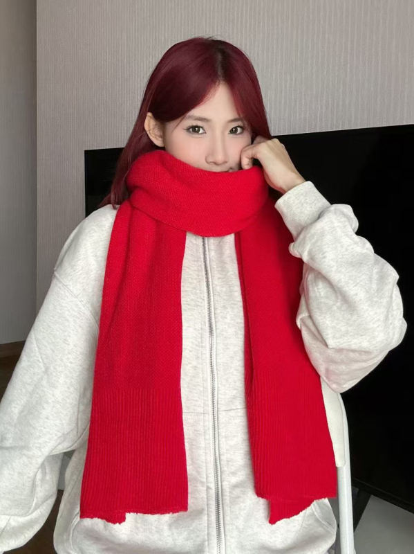 Šal za žene, korejskog stila, topao, način tkanja warp knitting, imitacija kašmira, poliester, bez glačanja, zimska sezona
