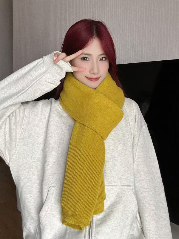 Šal za žene, korejskog stila, topao, način tkanja warp knitting, imitacija kašmira, poliester, bez glačanja, zimska sezona