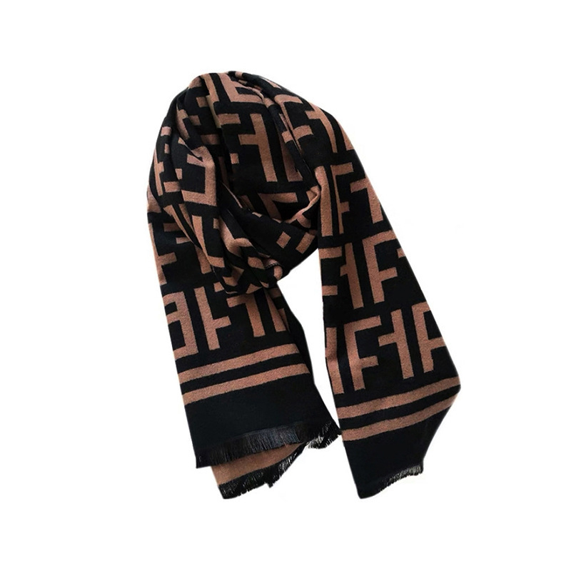 Imitációs kasmírsál, téli szezon, weft-kötés, jacquard szövés (2024 tavasz)