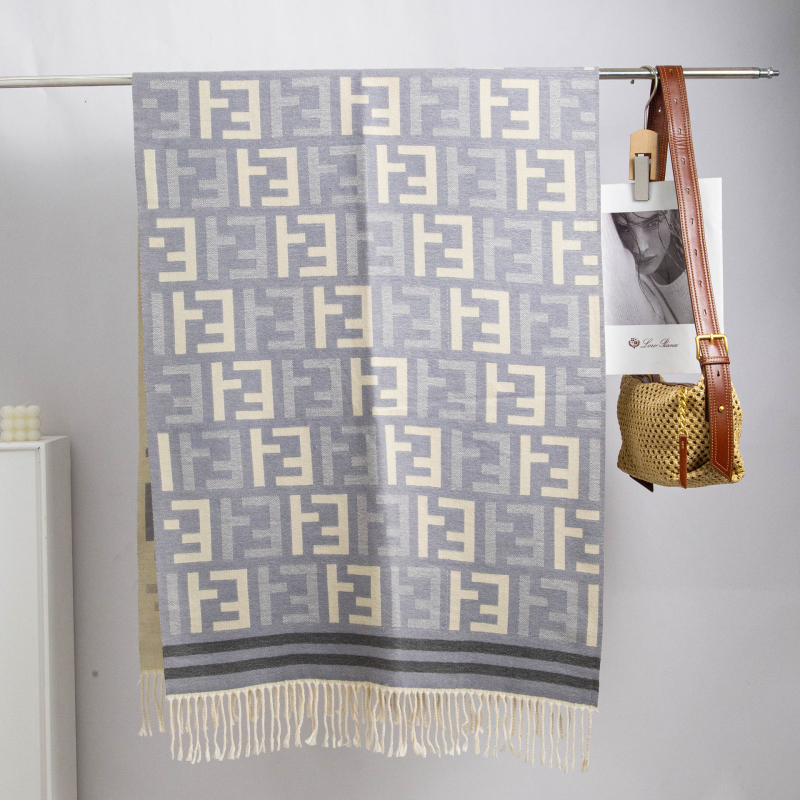 Imitációs kasmírsál, téli szezon, weft-kötés, jacquard szövés (2024 tavasz)