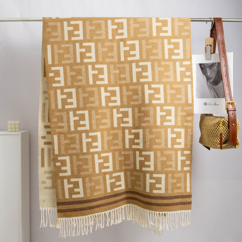 Imitációs kasmírsál, téli szezon, weft-kötés, jacquard szövés (2024 tavasz)