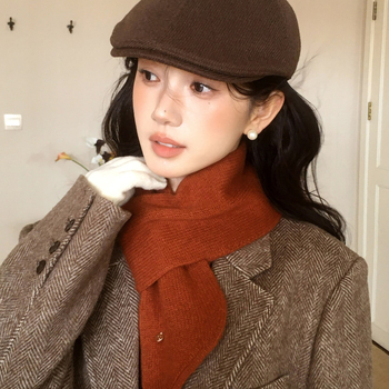Плетен шал за врата - овча вълна, warp knitting, запазва топлината, зима, стил: универсален и елегантен