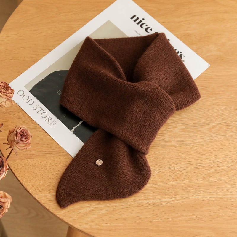 Плетен шал за врата - овча вълна, warp knitting, запазва топлината, зима, стил: универсален и елегантен