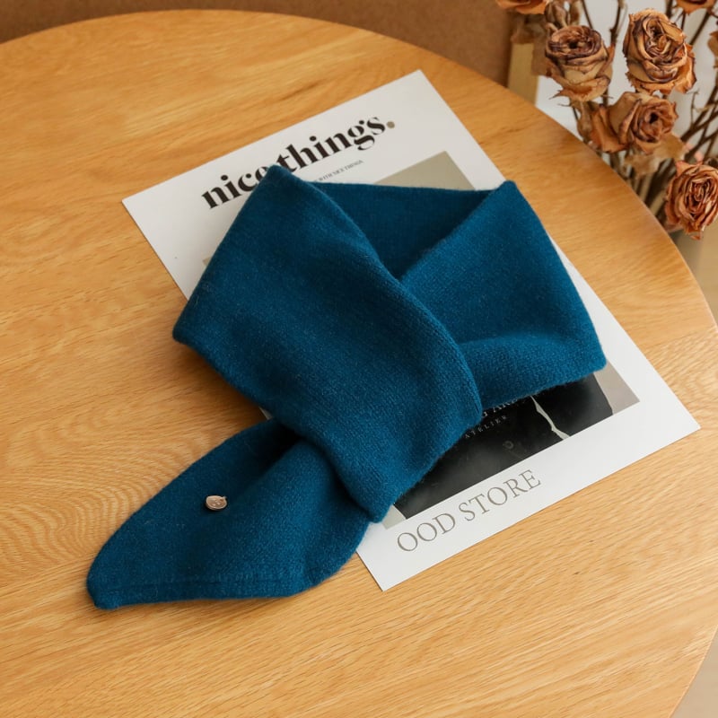 Плетен шал за врата - овча вълна, warp knitting, запазва топлината, зима, стил: универсален и елегантен