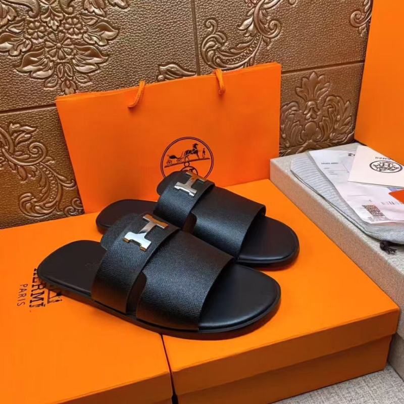 Muške slide sandale, korejska verzija i europski stil, gumena potplata, slip-on, proljeće 2025