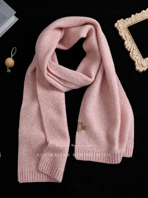 Gyapjúkeverék sál, koreai stílusú, hosszított hosszúságú, melegen tart télen, 61–70% gyapjú, poliészter