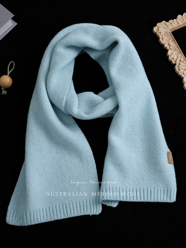 Gyapjúkeverék sál, koreai stílusú, hosszított hosszúságú, melegen tart télen, 61–70% gyapjú, poliészter