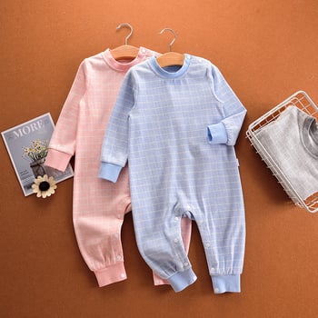 Παιδικός ρόμπερ από βαμβάκι με μακριά μανίκια, unisex, κορεατικού στυλ, για 3–8 ετών, 95% βαμβάκι