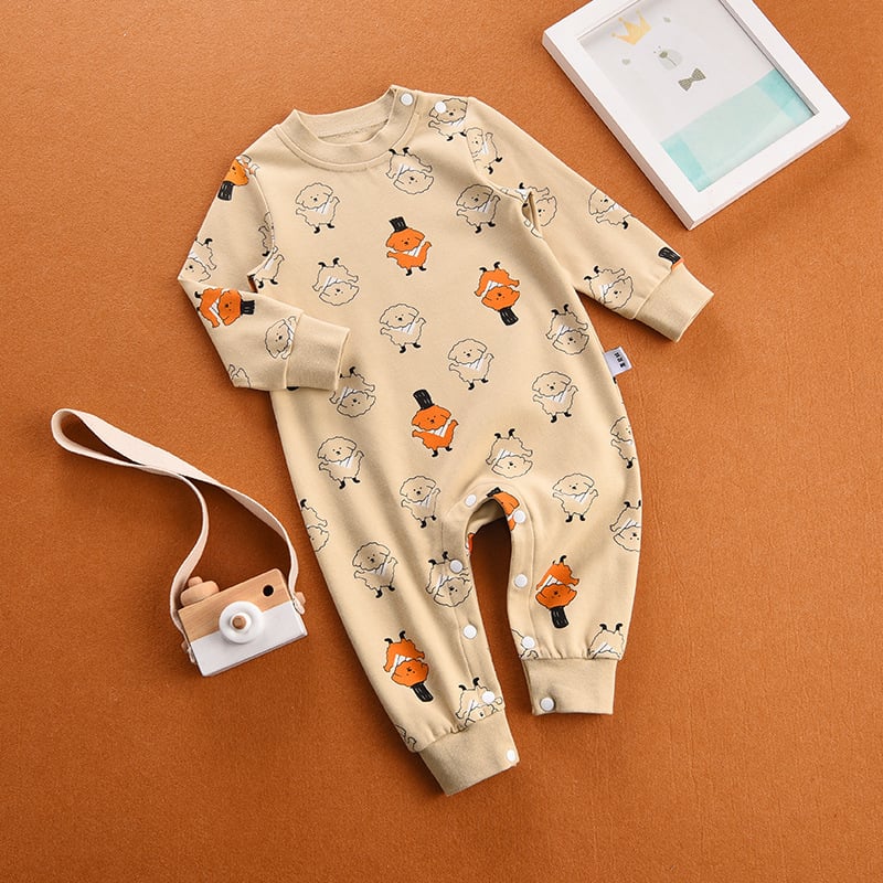 Παιδικός ρόμπερ από βαμβάκι με μακριά μανίκια, unisex, κορεατικού στυλ, για 3–8 ετών, 95% βαμβάκι