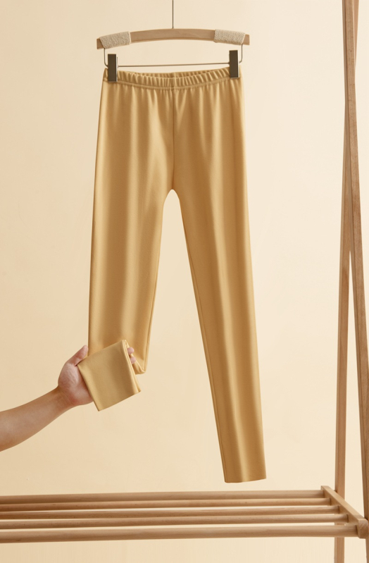 Pantaloni de iarnă pentru femei, velur dublu, căptușiți cu fleece, groși 201–250 g/m², 80–90% poliester