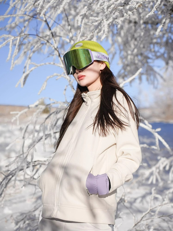 Унисекс поларен кардиган с вътрешна поларена подплата, топъл зимен слой за ски, колоездене и туризъм