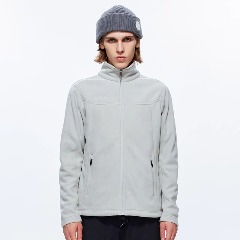 Унисекс поларен кардиган с вътрешна поларена подплата, топъл зимен слой за ски, колоездене и туризъм