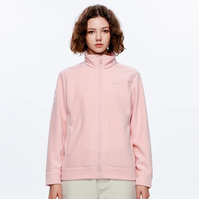 Унисекс поларен кардиган с вътрешна поларена подплата, топъл зимен слой за ски, колоездене и туризъм