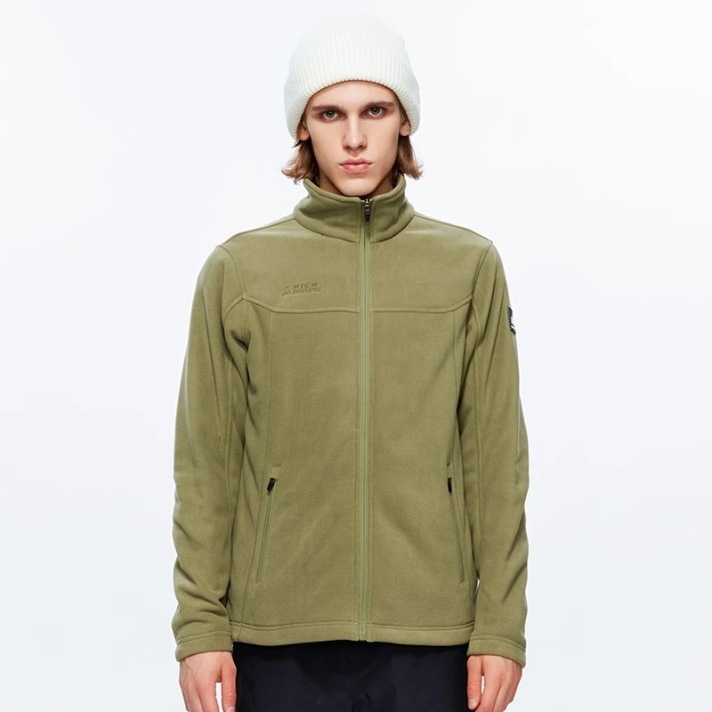 Унисекс поларен кардиган с вътрешна поларена подплата, топъл зимен слой за ски, колоездене и туризъм