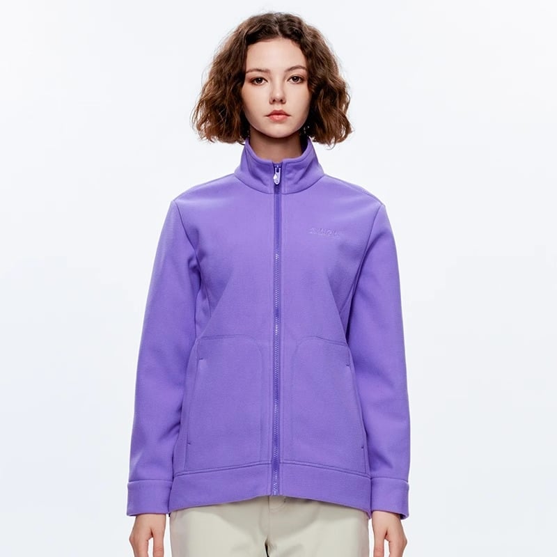 Унисекс поларен кардиган с вътрешна поларена подплата, топъл зимен слой за ски, колоездене и туризъм