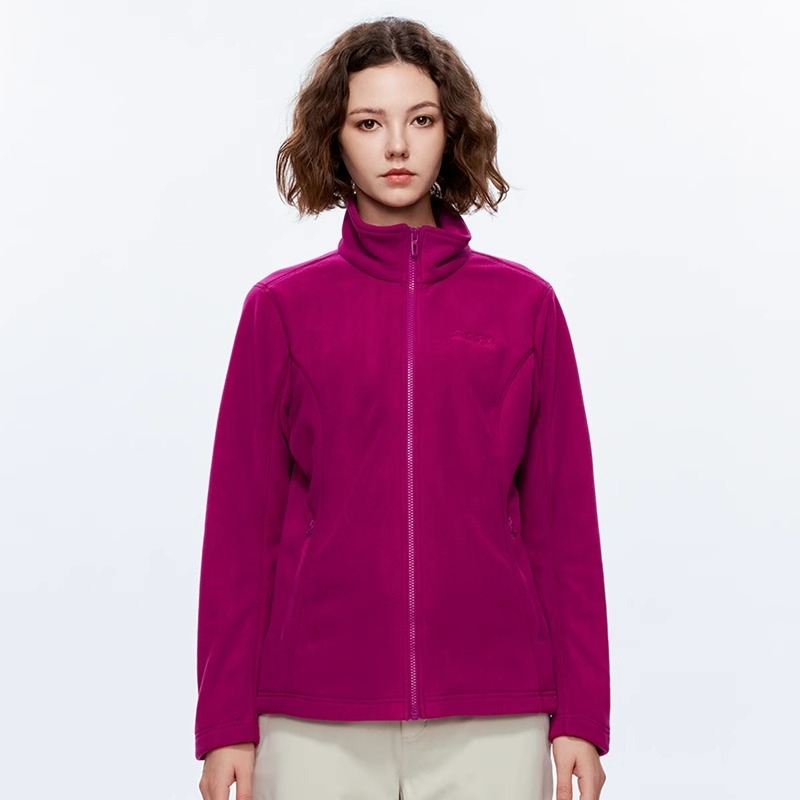 Унисекс поларен кардиган с вътрешна поларена подплата, топъл зимен слой за ски, колоездене и туризъм