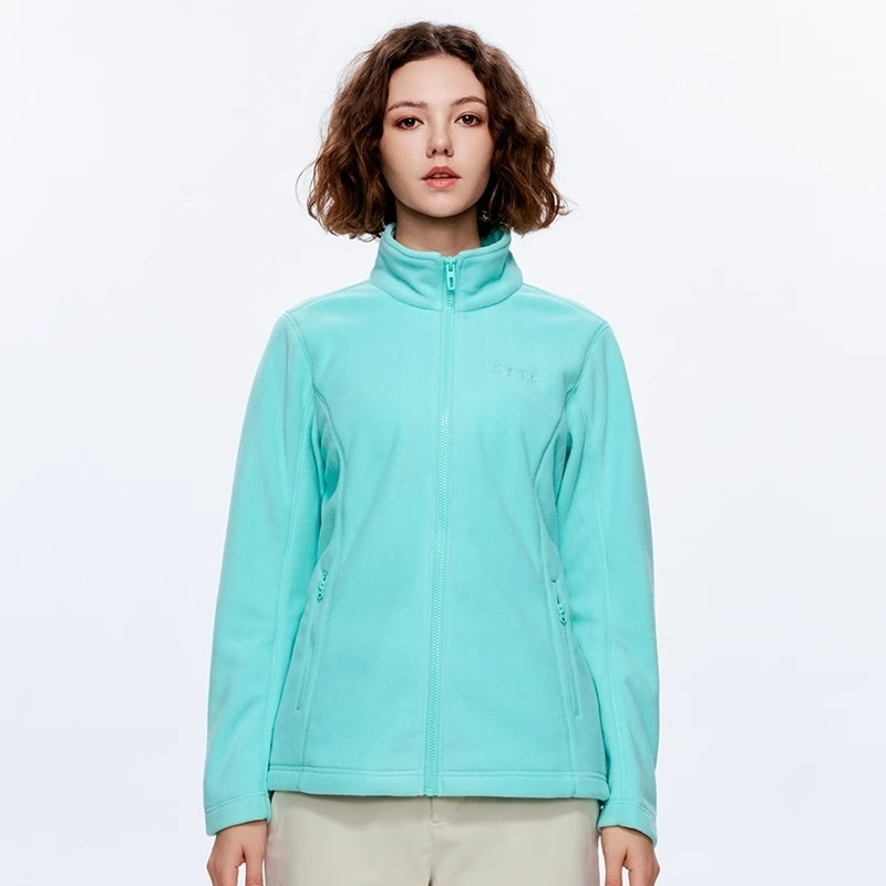 Унисекс поларен кардиган с вътрешна поларена подплата, топъл зимен слой за ски, колоездене и туризъм