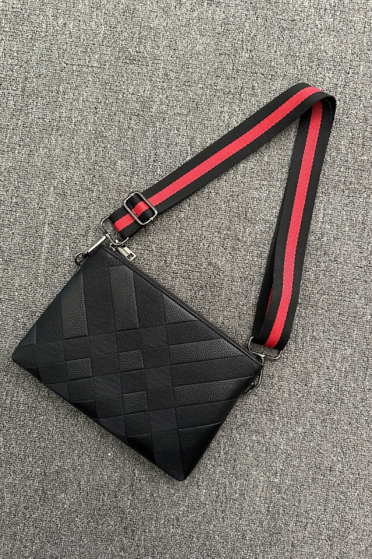 Mini Dragon PU vodootporna muška crossbody torba s geometrijskim uzorkom