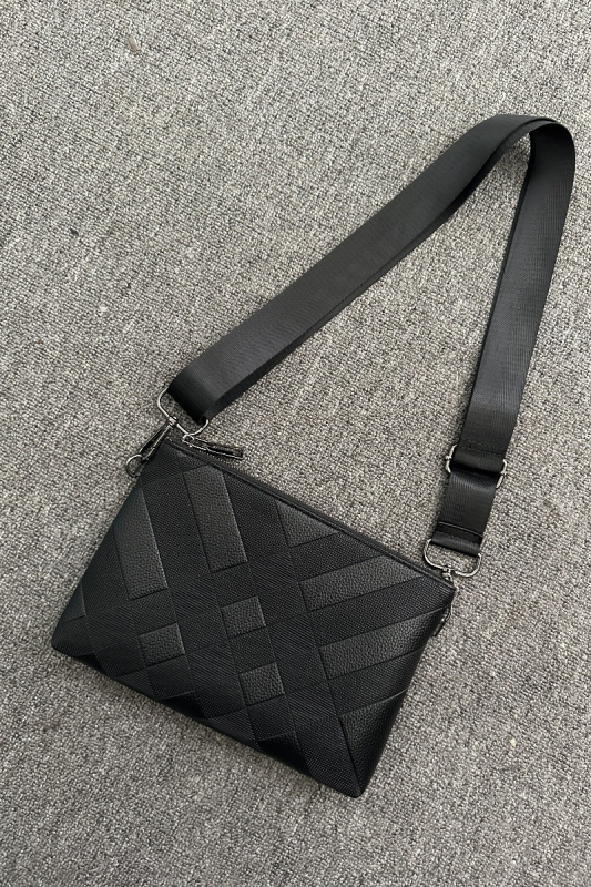Mini Dragon PU vodootporna muška crossbody torba s geometrijskim uzorkom