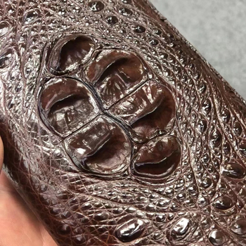 Muški clutch od kože krokodila, duga torbica od prave kože za poslovni stil, otporna na habanje, jednobojna unutarnja podstava