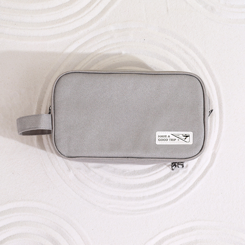 Geantă de toaletă pentru bărbați, cu separare uscat–umed, capacitate mare, din poliester, Guangyun