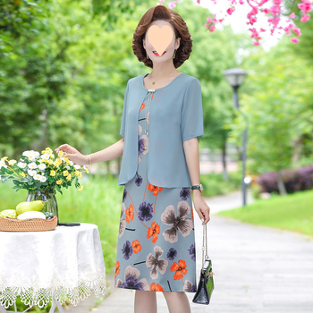 Ženska ljetna haljina od šifona i poliestera, A-linija, srednja duljina, polo ovratnik, kratki rukav, street-hipster stil