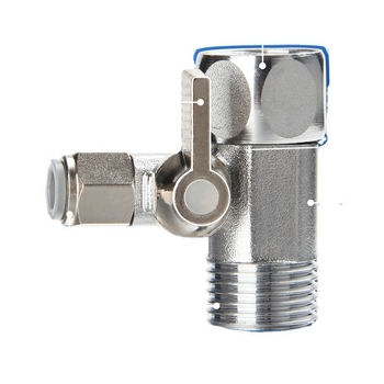 Ventil s tri puta za pročišćivač vode, bakar, model JS1038-3, okretni montažni, 0–90 °C, voda