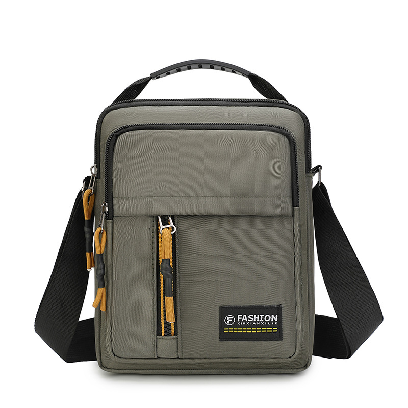 Muška crossbody torba, gradski minimalistički stil, Oxford tkanina, ultra lagana, podstava od poliestera, ljeto 2025 izdanje