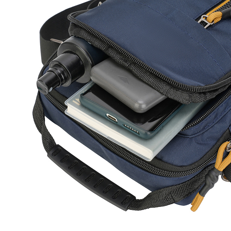 Muška crossbody torba, gradski minimalistički stil, Oxford tkanina, ultra lagana, podstava od poliestera, ljeto 2025 izdanje