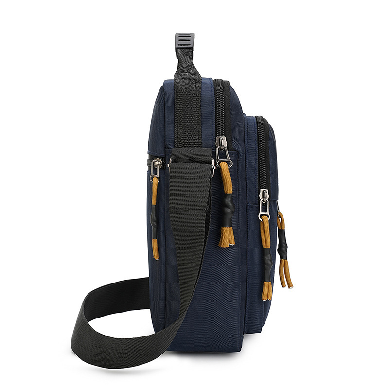 Muška crossbody torba, gradski minimalistički stil, Oxford tkanina, ultra lagana, podstava od poliestera, ljeto 2025 izdanje