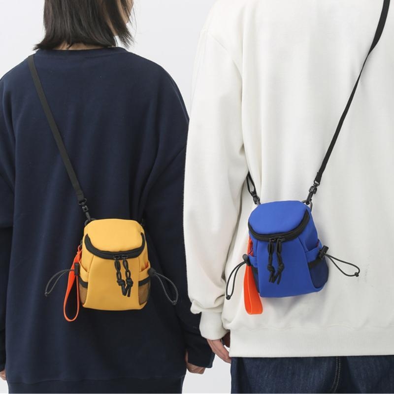 Lan Kannon LS863 Najlon Crossbody torba s vertikalnim kvadratnim siluetom - vodootporna, zatvarač, unutarnji džep za telefon, za muškarce