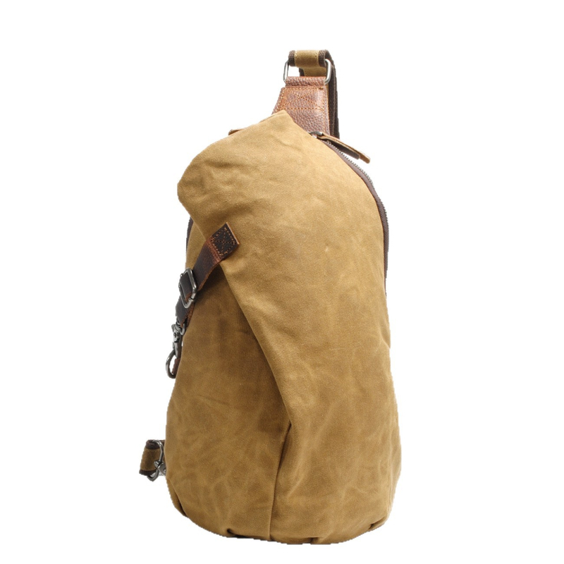 Geantă pentru piept la bărbați, canvas impermeabil, stil stradal (Brand Muchuan; Cod Al82040k)