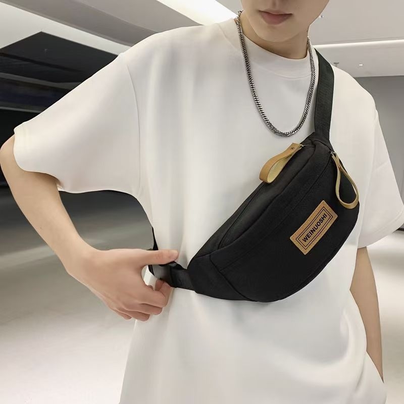 Geantă de talie pentru bărbați – Simplitate urbană (Nylon; Ultra-ușoară; căptușeală din poliester)