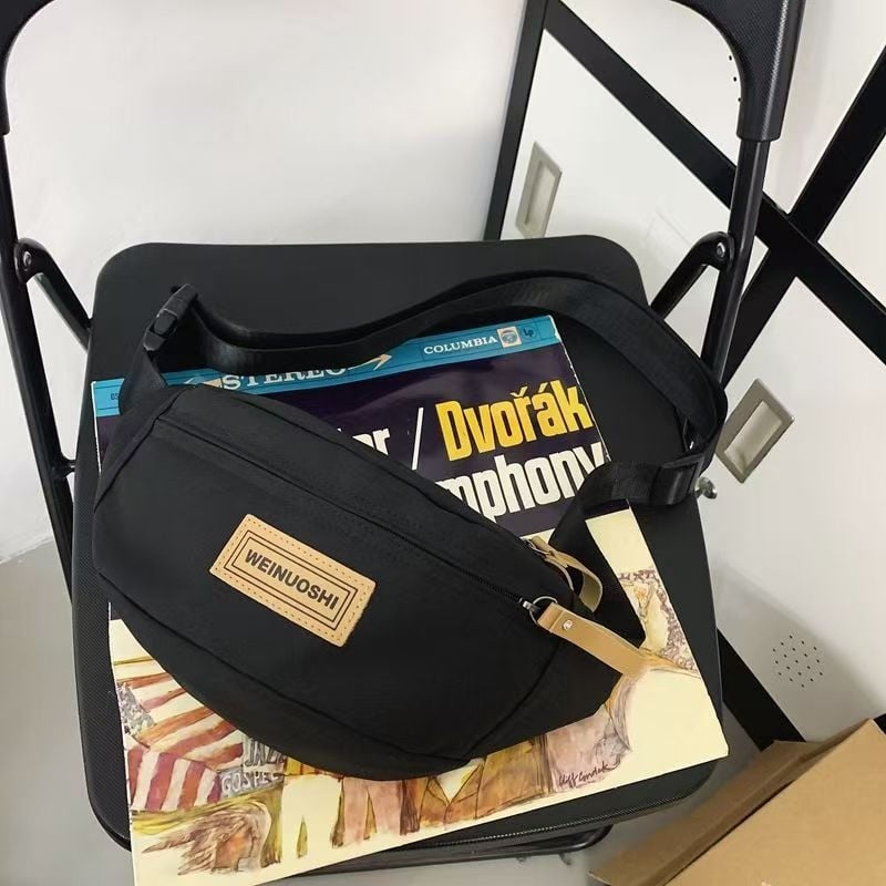 Geantă de talie pentru bărbați – Simplitate urbană (Nylon; Ultra-ușoară; căptușeală din poliester)