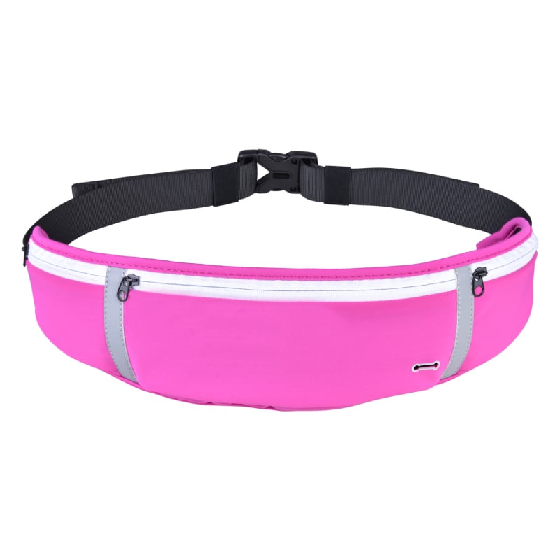 Geantă talie sport din Nylon Lycra, fermoar, unisex, stil coreean cu buzunare multiple, model YBFF-20007-3, dimensiuni 400×100 mm