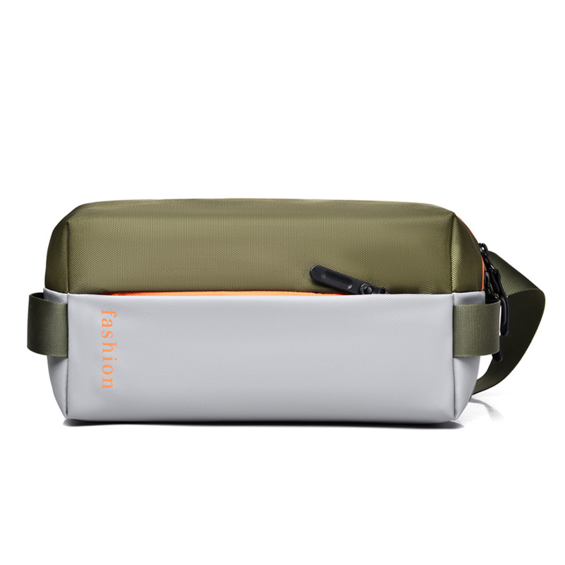 Muška prsna torba crossbody, poslovni stil, otporan materijal, poliester podstava, pogodna za poslovna putovanja