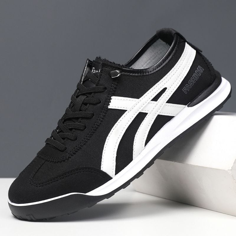 Ανδρικά καλοκαιρινά sneakers, διαπνέον καμβά επάνω μέρος, ελαφρύ χαμηλό προφίλ, casual παπούτσια με EVA πάτο και σόλα injection-molded